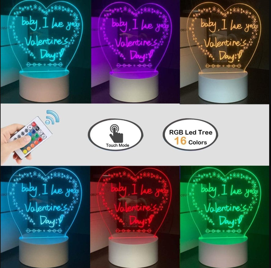 Lampe Tableau LED Effaçable RGB